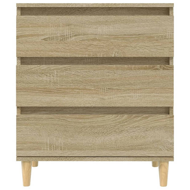 vidaXL Dressoir 60x35x70 cm bewerkt hout sonoma eikenkleurig