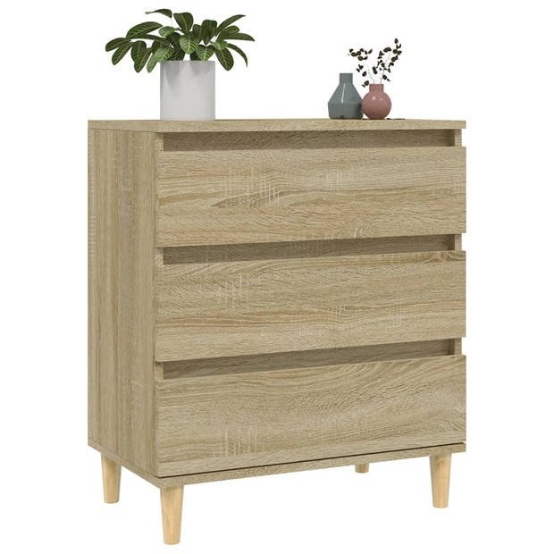 vidaXL Dressoir 60x35x70 cm bewerkt hout sonoma eikenkleurig