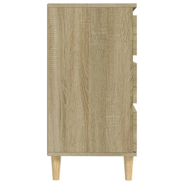 vidaXL Dressoir 60x35x70 cm bewerkt hout sonoma eikenkleurig