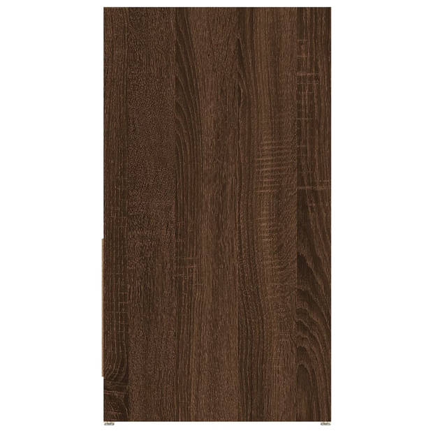 vidaXL Badkamerkast 60x33x61 cm bewerkt hout bruin eikenkleur