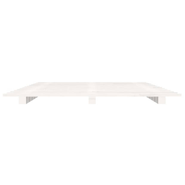 The Living Store Houten Bedframe - Massief grenenhout - 150 x 200 cm - Stabiel en stevig bedframe