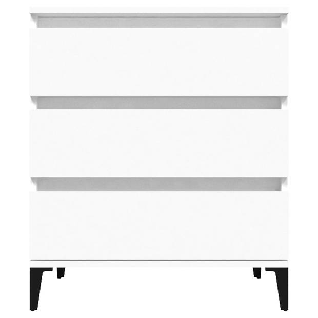 The Living Store Dressoir - Minimalistisch - Kast - 60 x 35 x 70 cm - Wit