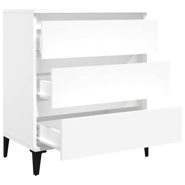 The Living Store Dressoir - Minimalistisch - Kast - 60 x 35 x 70 cm - Wit