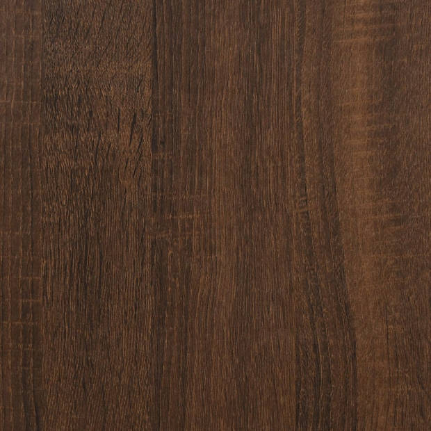 vidaXL Bijzettafel 35x30x60 cm bewerkt hout bruin eikenkleur
