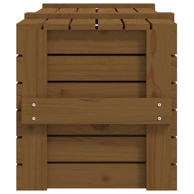 vidaXL Opbergbox 91x40,5x42 cm massief grenenhout honingbruin