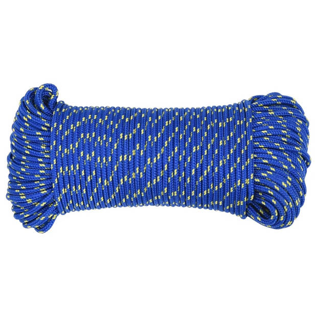 vidaXL Boottouw 5 mm 100 m polypropyleen blauw