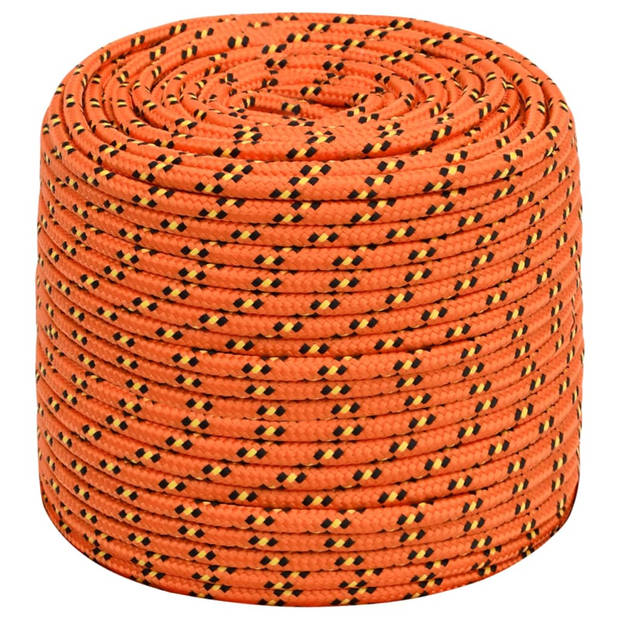 vidaXL Boottouw 6 mm 250 m polypropyleen oranje