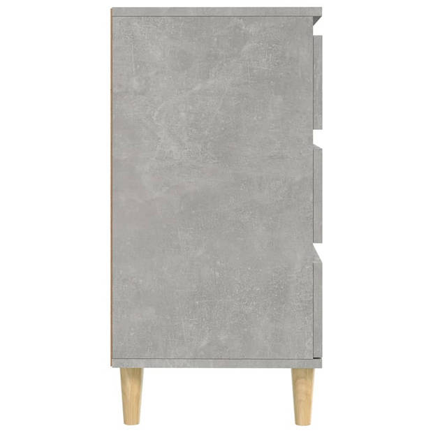 vidaXL Dressoir 60x35x70 cm bewerkt hout betongrijs