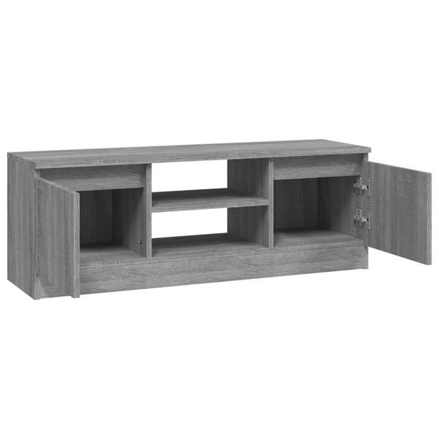 vidaXL Tv-meubel met deur 102x30x36 cm grijs sonoma eikenkleurig