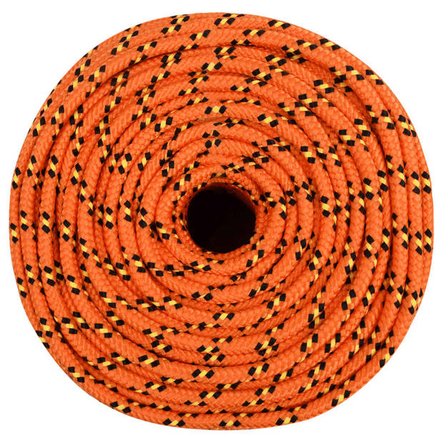 vidaXL Boottouw 10 mm 500 m polypropyleen oranje