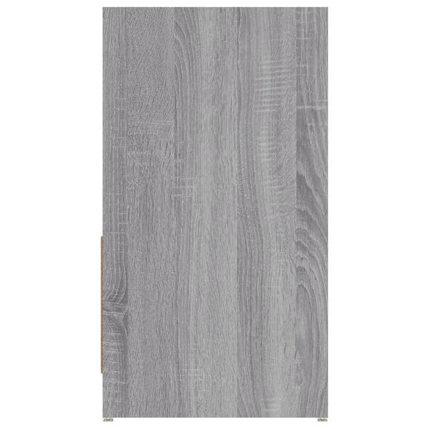 vidaXL Badkamerkast 60x33x61 cm bewerkt hout grijs sonoma eikenkleurig