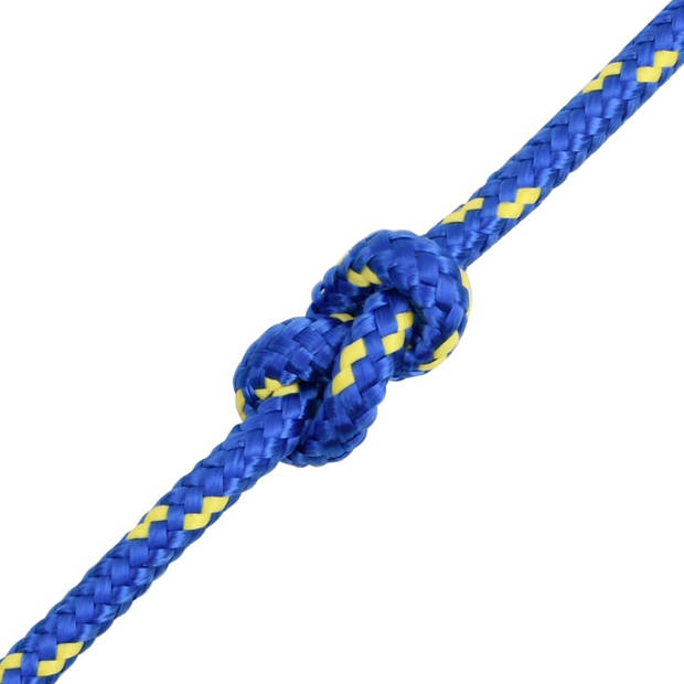 vidaXL Boottouw 6 mm 25 m polypropyleen blauw