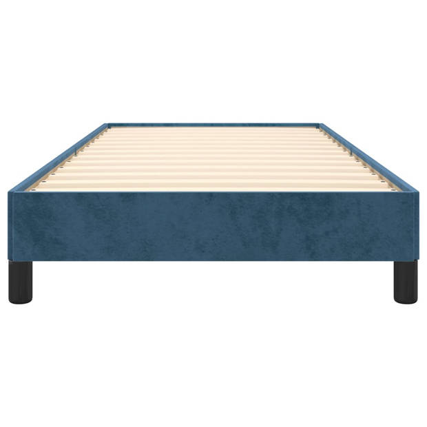 vidaXL Bedframe fluweel donkerblauw 80x200 cm