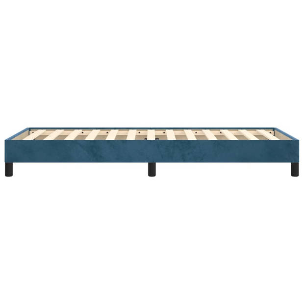 vidaXL Bedframe fluweel donkerblauw 80x200 cm