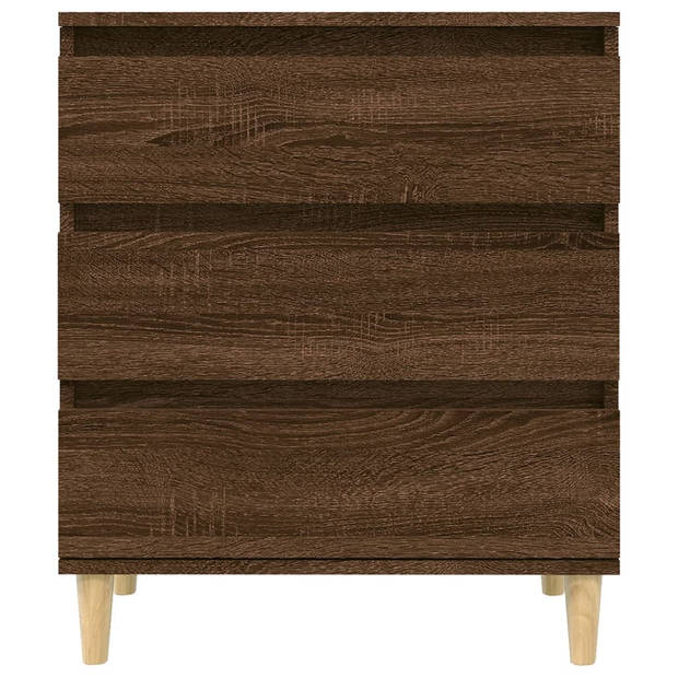 vidaXL Dressoir 60x35x70 cm bewerkt hout bruin eikenkleur