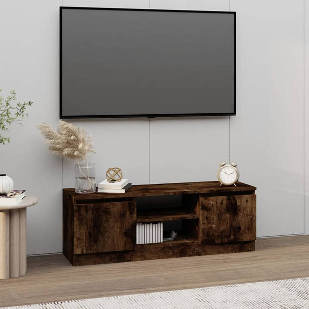 The Living Store TV-kast Classic - Gerookt eiken - 102 x 30 x 36 cm