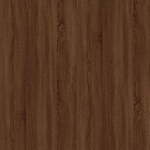 vidaXL Salontafel 80x50x35 cm bewerkt hout bruin eikenkleur