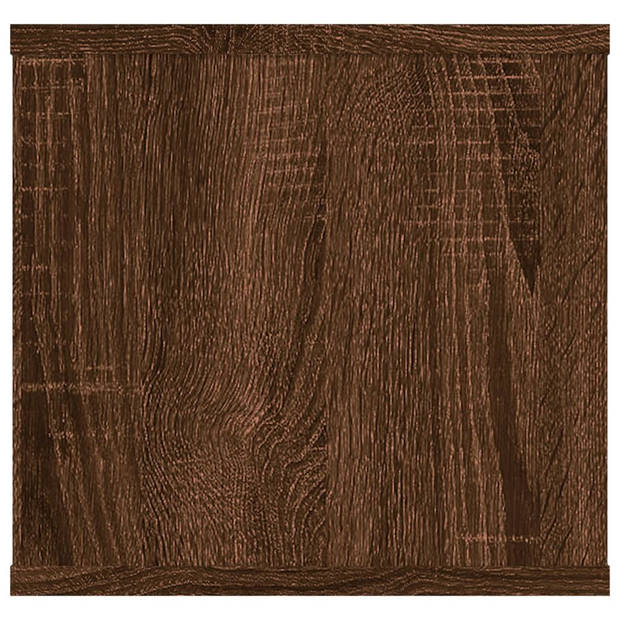 vidaXL Wandschap 102x30x29 cm bewerkt hout bruin eikenkleur