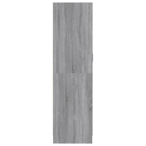 vidaXL Kledingkast 82,5x51,5x180 cm bewerkt hout grijs sonoma eiken