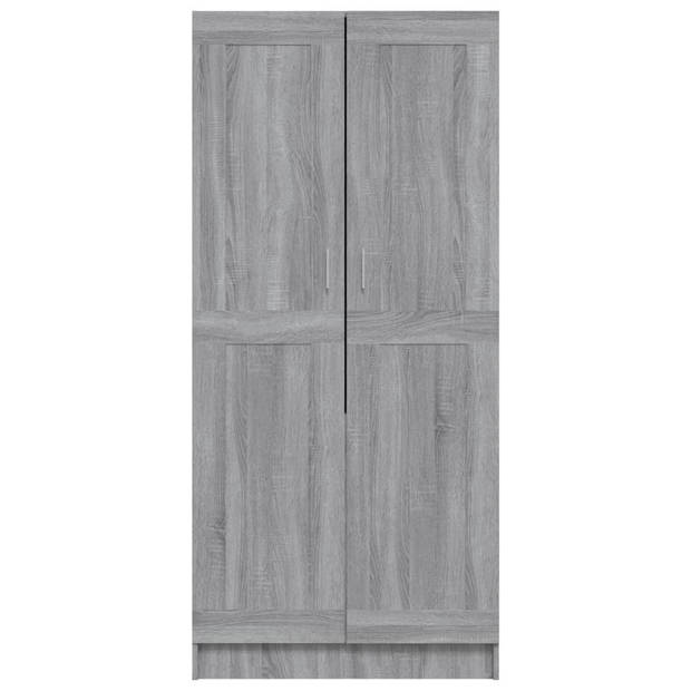 vidaXL Kledingkast 82,5x51,5x180 cm bewerkt hout grijs sonoma eiken