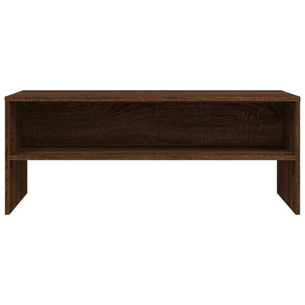 vidaXL Tv-meubel 100x40x40 cm bewerkt hout bruin eikenkleur