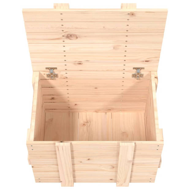 vidaXL Opbergbox 58x40,5x42 cm massief grenenhout