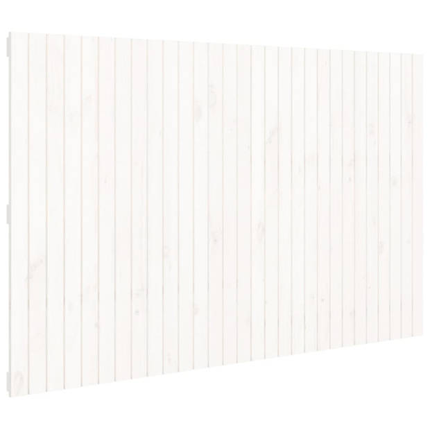 vidaXL Wandhoofdbord 185x3x110 cm massief grenenhout wit
