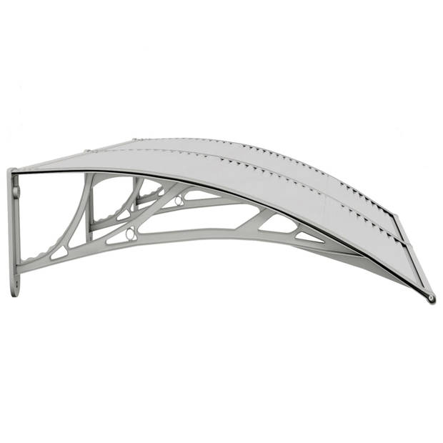 vidaXL Deurluifel 150x75 cm polycarbonaat grijs