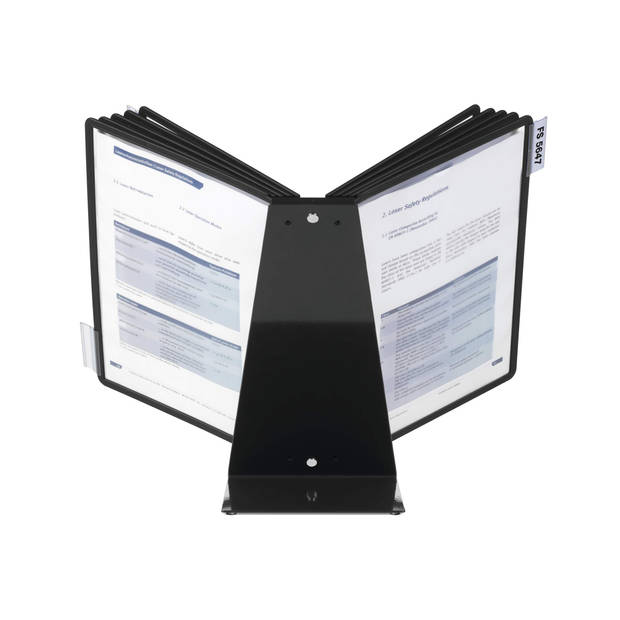 Durable VARIO® paneeldrager - Zwart - Inclusief 10 display panelen