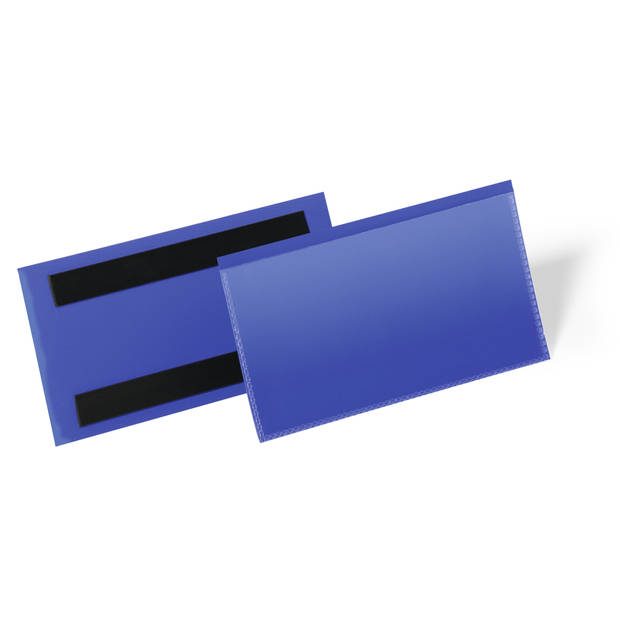 Durable label houder - 16,3 x 8,15 cm - Blauw - 50 stuks