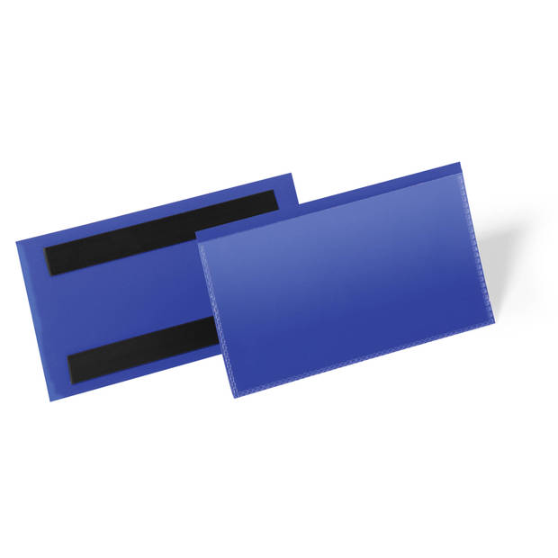 Durable label houder - 16,3 x 8,15 cm - Blauw - 50 stuks