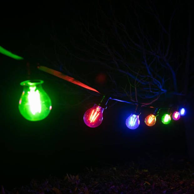 LED-FEESTSLINGER - 10 x E27-FITTING - ZONDER LAMPEN - 5 m