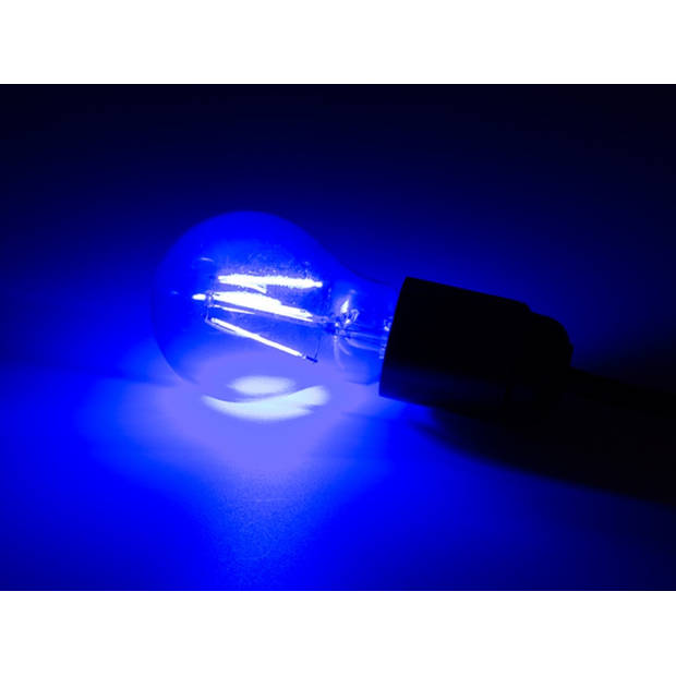 SET LED-GLOEILAMPEN - A60 - GEKLEURD GLAS - 4 st. - ROOD - GROEN - BLAUW - ORANJE