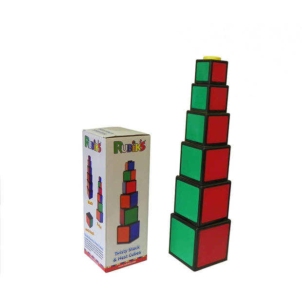 Goliath Rubik's Twisty stack & nest cubes - Stapelbare bouwblokken 6 delig