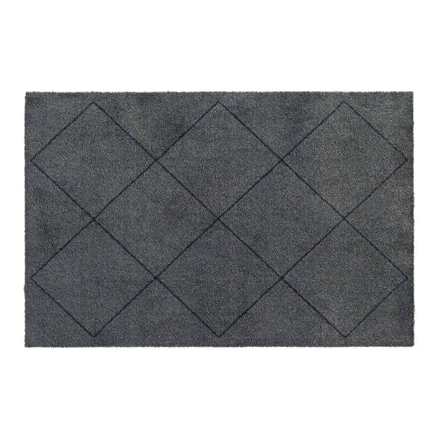 MD Entree - Schoonloopmat - Soft&Deco - Nordic Charcoal - 67 x 100 cm