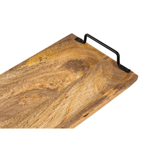 Bobbel Home - Houten Decoratief Dienblad - 50x20cm - Bruin - Mangohout