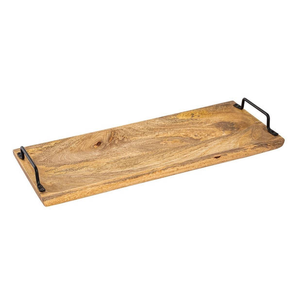 Bobbel Home - Houten Decoratief Dienblad - 50x20cm - Bruin - Mangohout