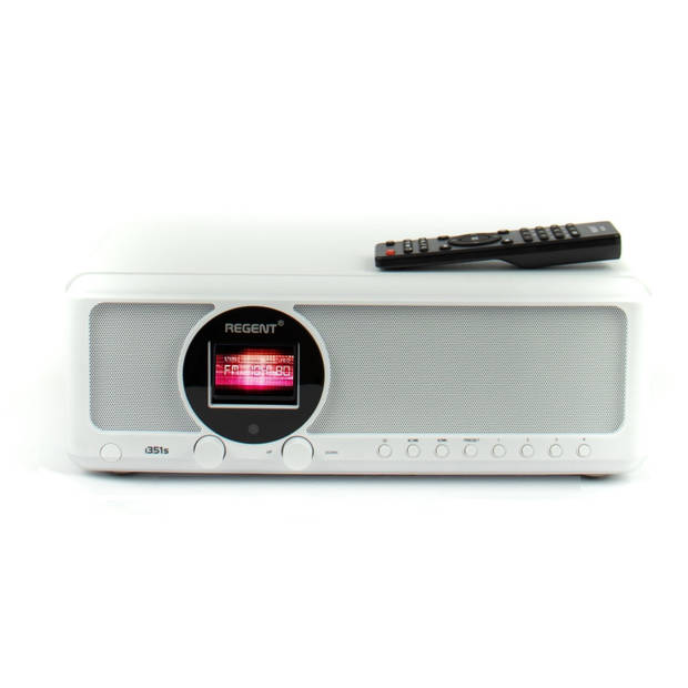 Ferguson Internet radio i351s+ wit met BT Zender Basreflex Spotify Connect FM- DAB+ Tweerichtings BT USB