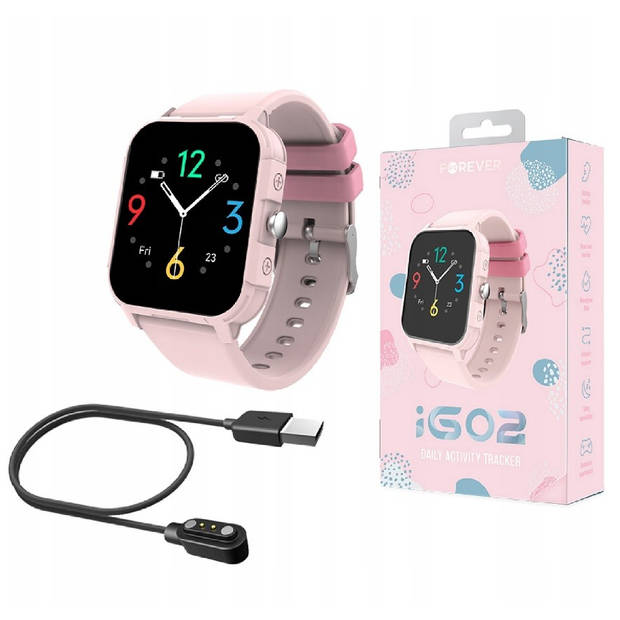 Forever smartwatch IGO 2 JW-150 voor jongeren - roze