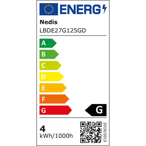 Nedis LED-Filamentlamp E27 - LBDE27G125GD