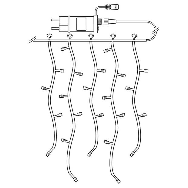 Nedis SmartLife-kerstverlichting - WIFILXC01C180