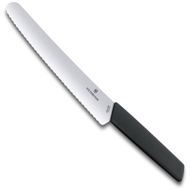 Victorinox Swiss Modern bakkersmes - 22cm - zwart