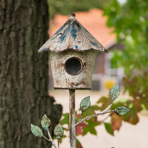 Clayre & Eef Tuinsteker 28x25x132 cm Bruin Ijzer Tuinprikker Bruin Tuinprikker