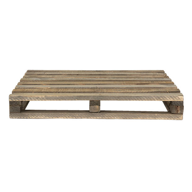 Clayre & Eef Plantentafeltje 40x32x5 cm Bruin Hout Rechthoek Plantenstandaard Bruin Plantenstandaard