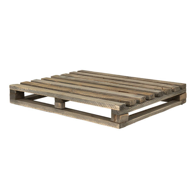 Clayre & Eef Plantentafeltje 40x32x5 cm Bruin Hout Rechthoek Plantenstandaard Bruin Plantenstandaard