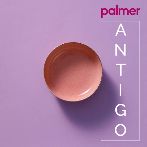 Palmer Schaal Antigo 15 cm 47 cl Roze Porselein 2 stuks