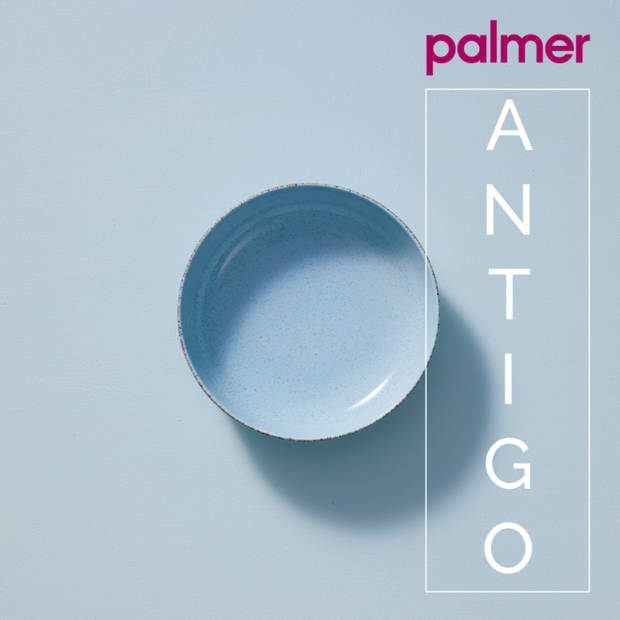 Palmer Schaal Antigo 15 cm 47 cl Lichtblauw Porselein 2 stuks