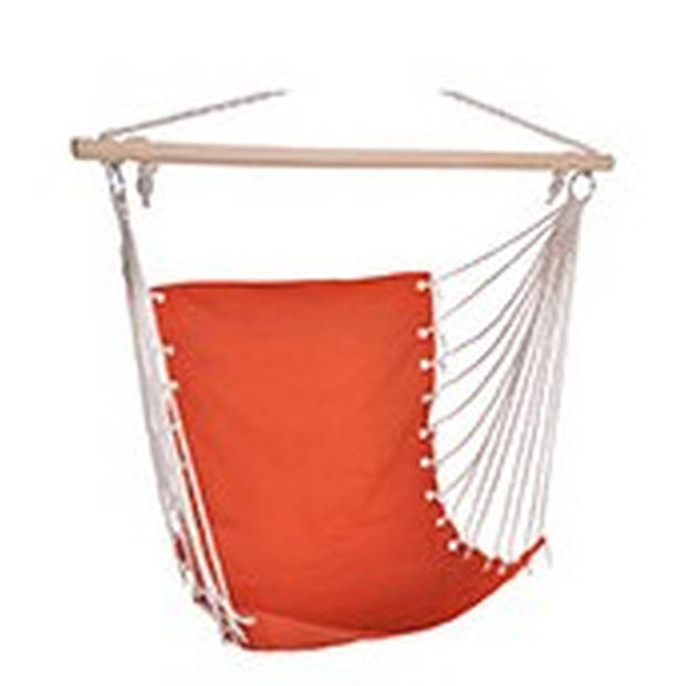 Hangmat stoel / hangende stoel oranje 100 x 60 cm - Hangstoelen