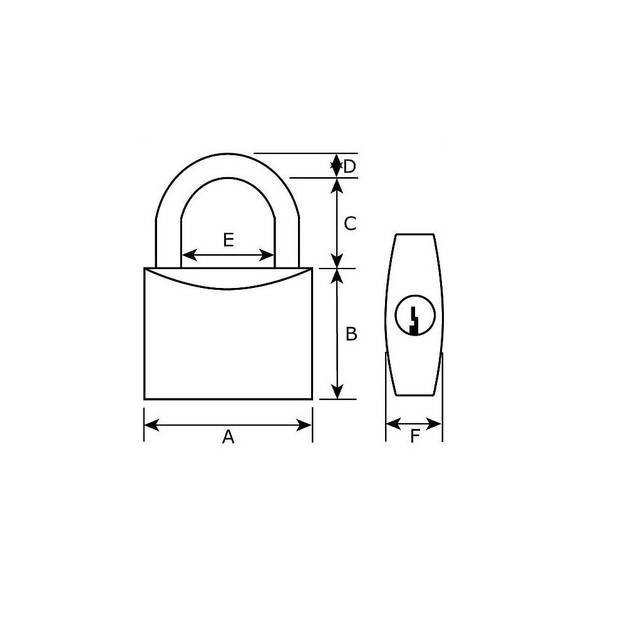 2x stuks bagageslot / hangsloten 4 x 11 cm slot voor veiligheidsketting of koffer - Hangsloten