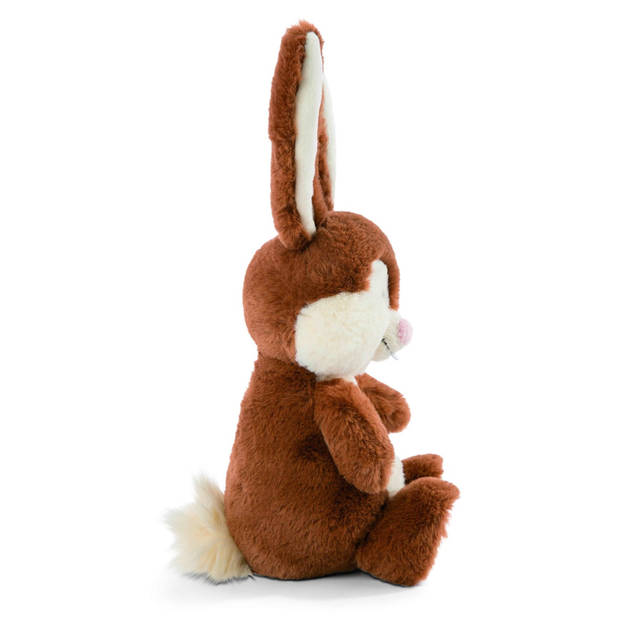 Nici konijn/haas pluche knuffel - bruin - 25 cm - Knuffeldier